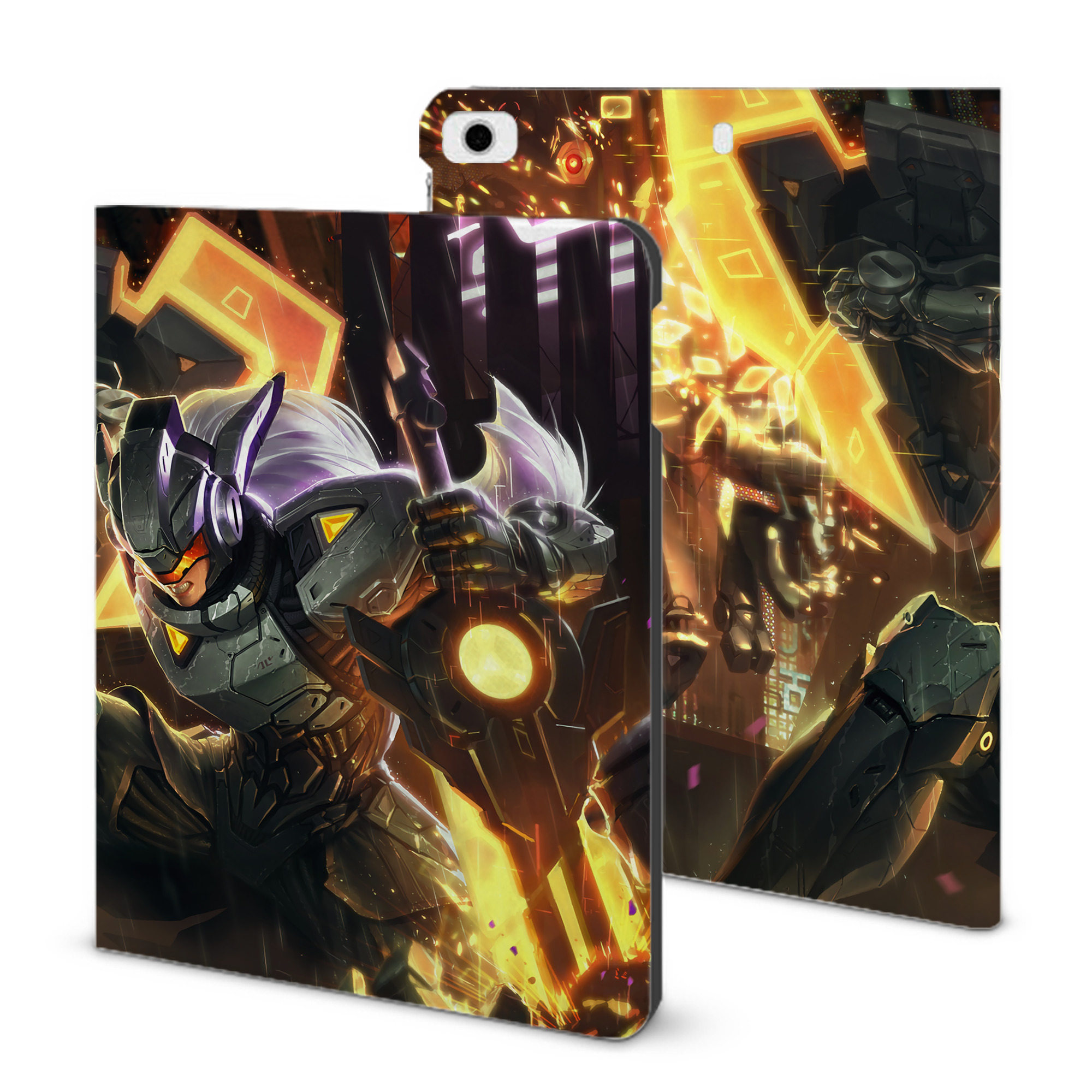 （画像用） リーグ・オブ・レジェンド League of Legends LOL IPad ケース ブック型 PUレザー TPU 耐衝撃 軽量 薄型 ペン収納なし 全面保護 IPad 各モデル対応